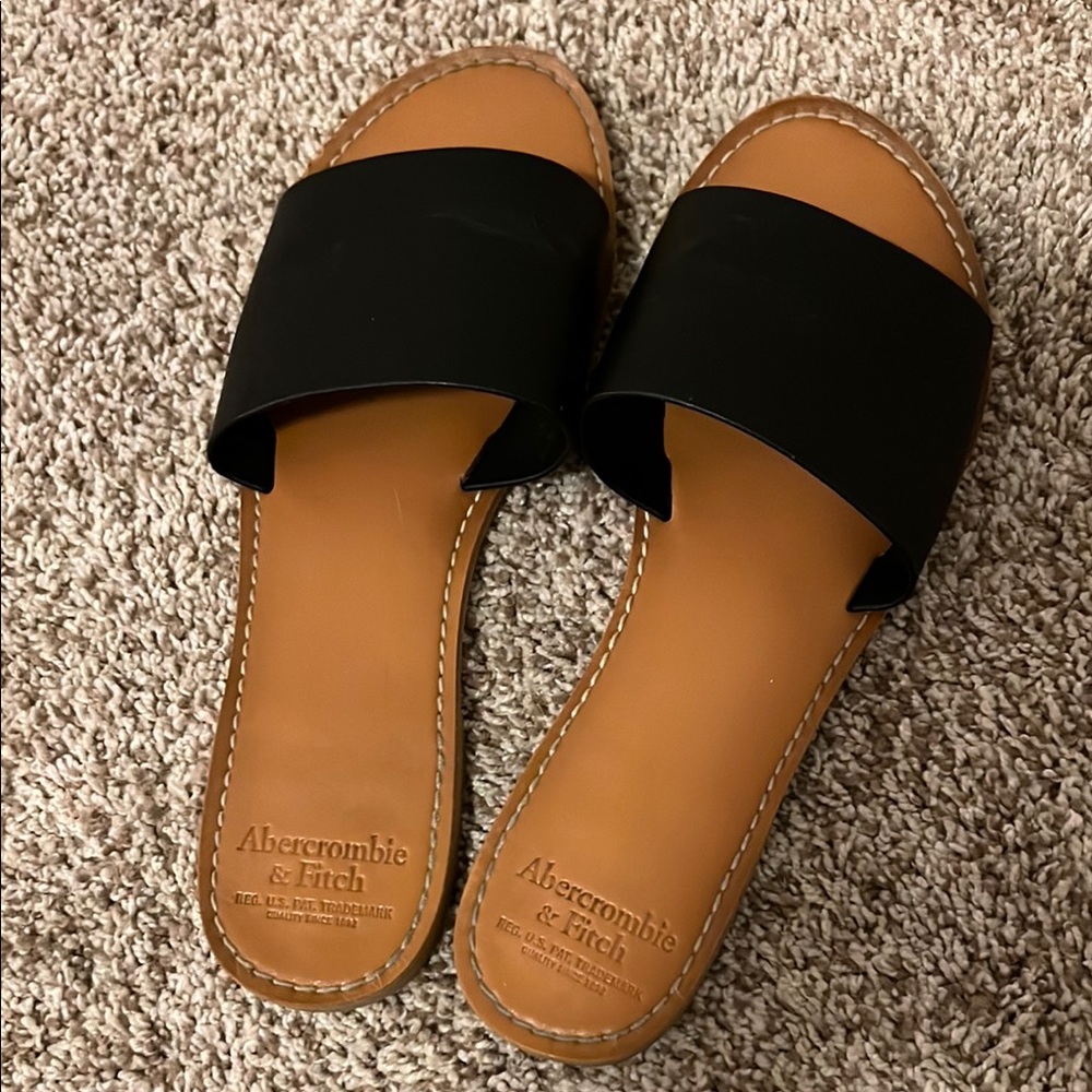 Abercrombie & Fitch Black Sandals, women’s 9